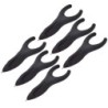 PenAgain Ergo-Sof Retractable Ballpoint Pen, Black, Black Ink, Pack of 6