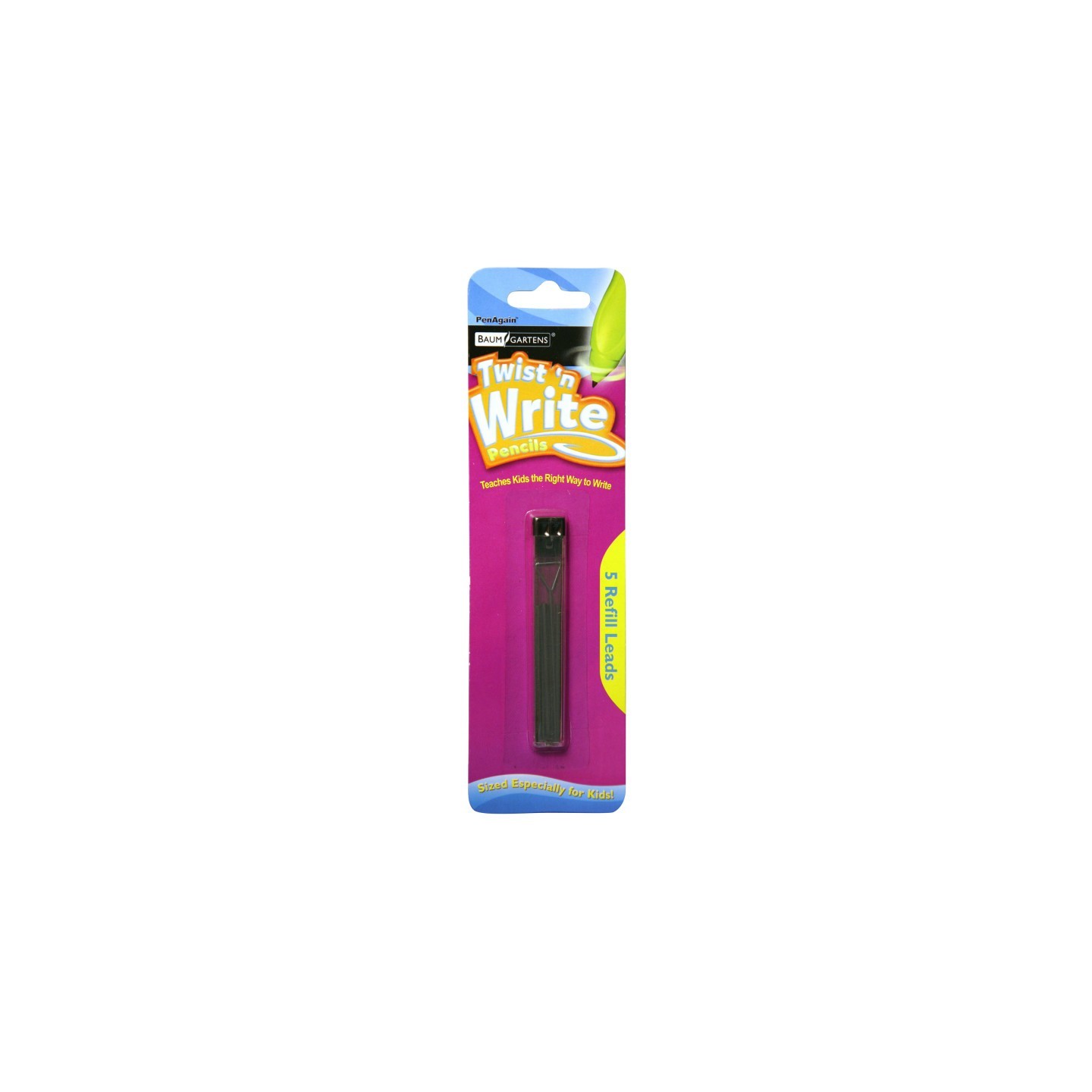 PenAgain Twist 'n Write™ Pencil Lead Refills, Pack of 5