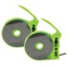 Zeüs Magnetic Tape with Self Cutting Dispenser, 0.5" x 15', Pack of 2