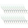 SICURIX Standard Lanyard Hook Rope Style, White, Pack of 24