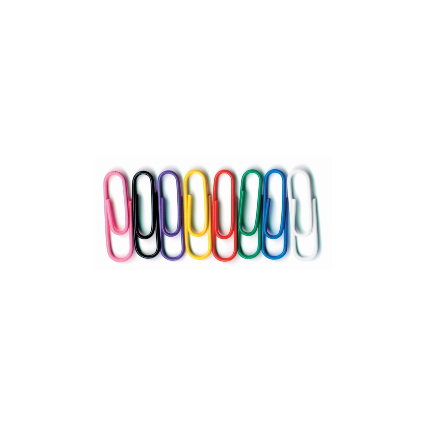 Baumgartens Vinyl-Coated Paper Clips, No. 1 Standard Size, Pack of 100
