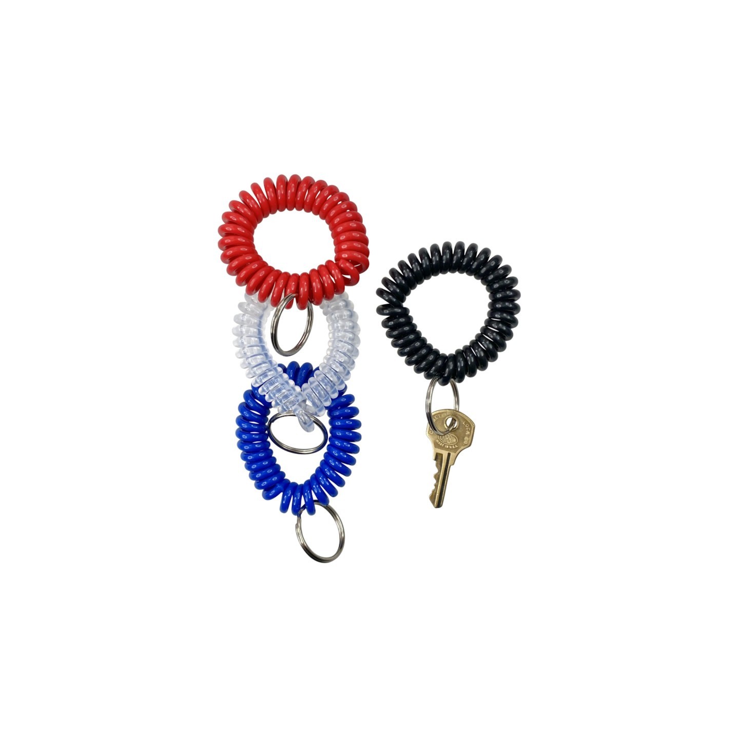 Baumgartens Wrist Coil Key Chain, Assorted Colors, 1 Count