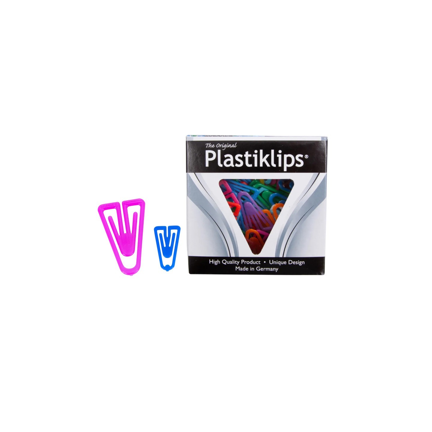 Plastiklips Paper Clips, Assorted Sizes, Assorted Colors, Pack of 315