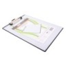 Mobile OPS Unbreakable Quick Reference Clipboard with Dry Eraseable Transparent Protective Cover, Clear
