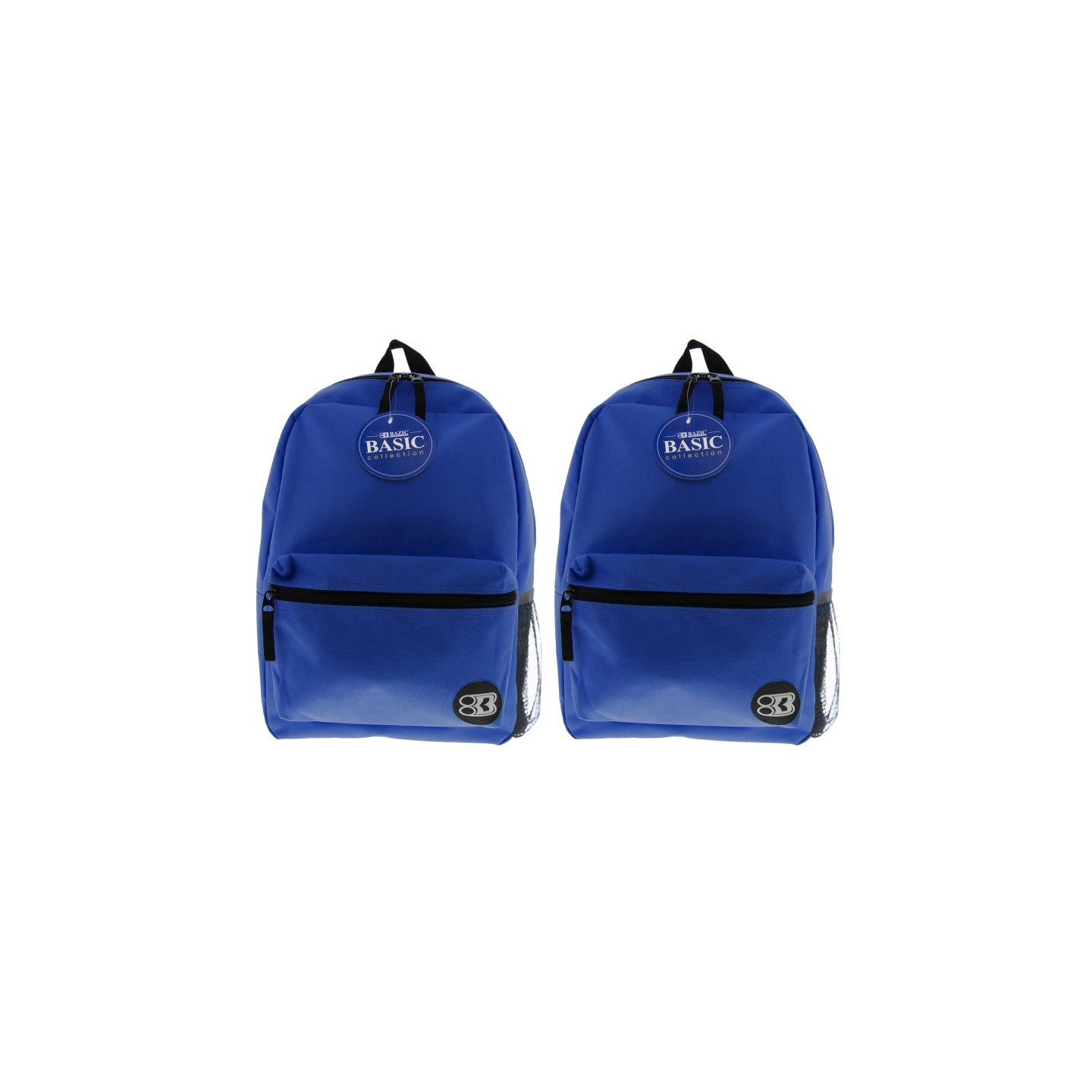 BAZIC Products® Basic Backpack, 16", Blue, Pack of 2