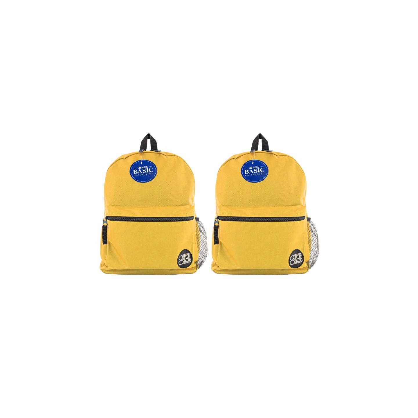BAZIC Products® 16" Basic Backpack, Mustard, Pack of 2