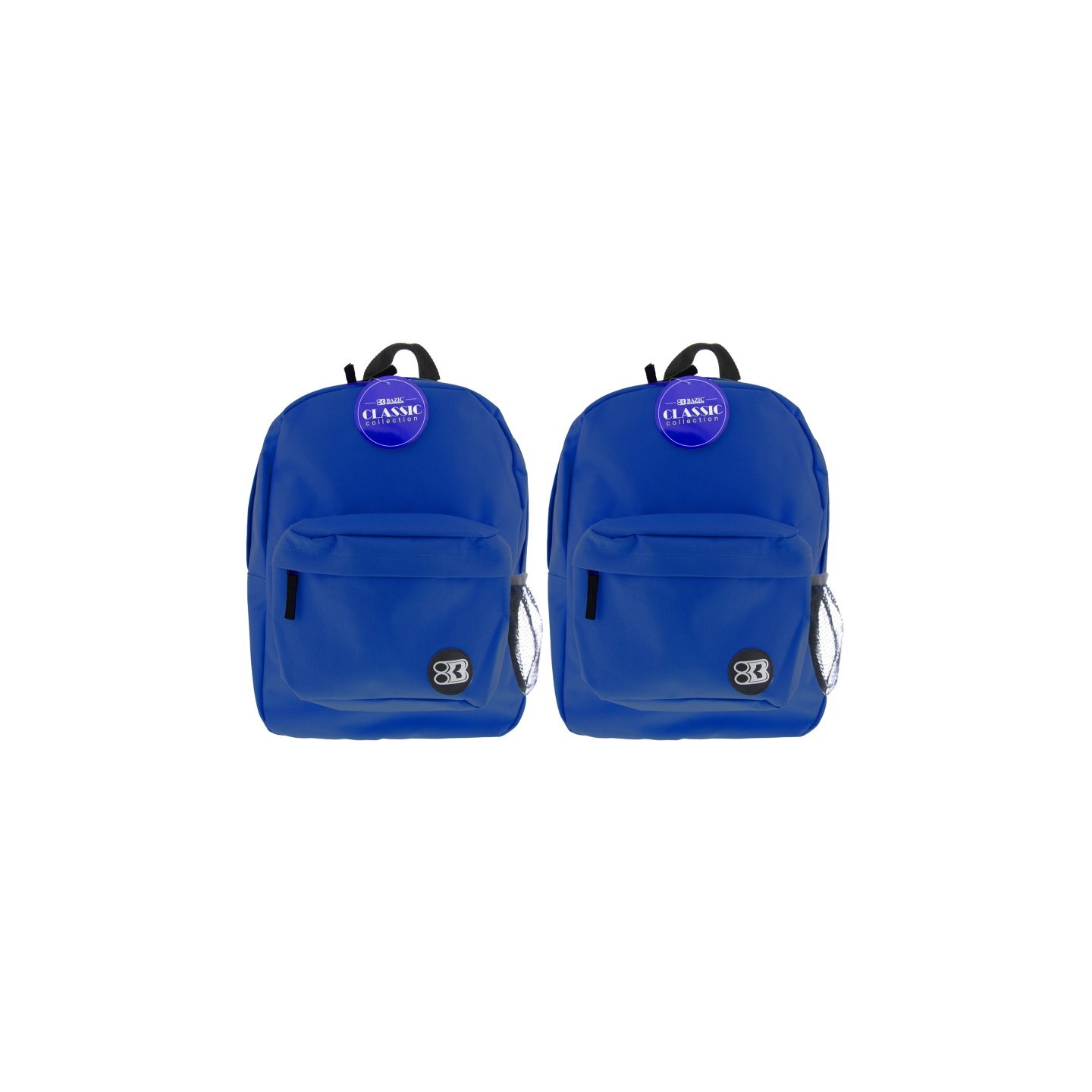 BAZIC Products® Classic Backpack 17" Blue, Pack of 2