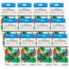 BAZIC Products® Felt Tip Washable Markers, 10 Colors, 10 Per pack, 12 Packs