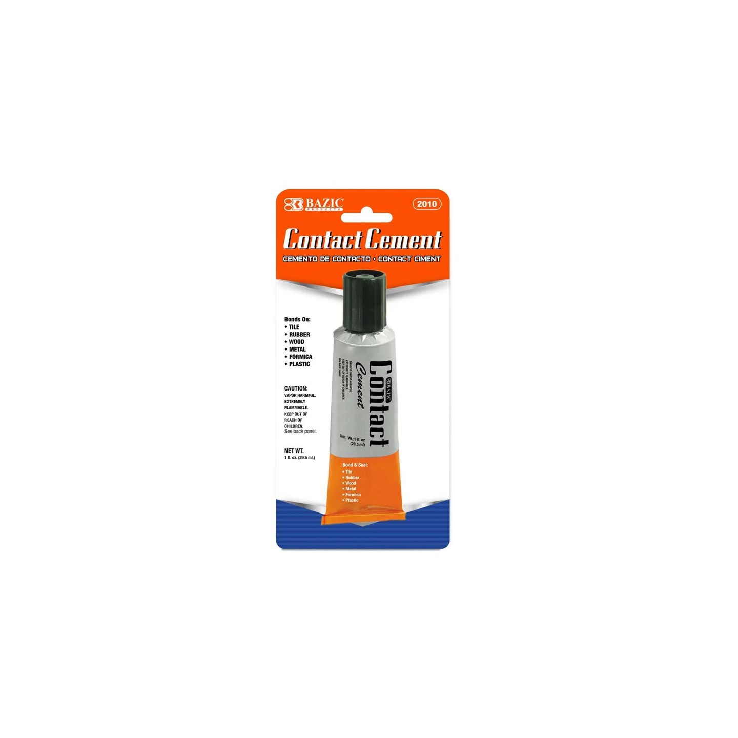 BAZIC Products® Contact Cement Adhesive, 1 fl oz (30 mL)