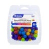 BAZIC Products® Round Push Pins, Assorted Color, Pack of 80