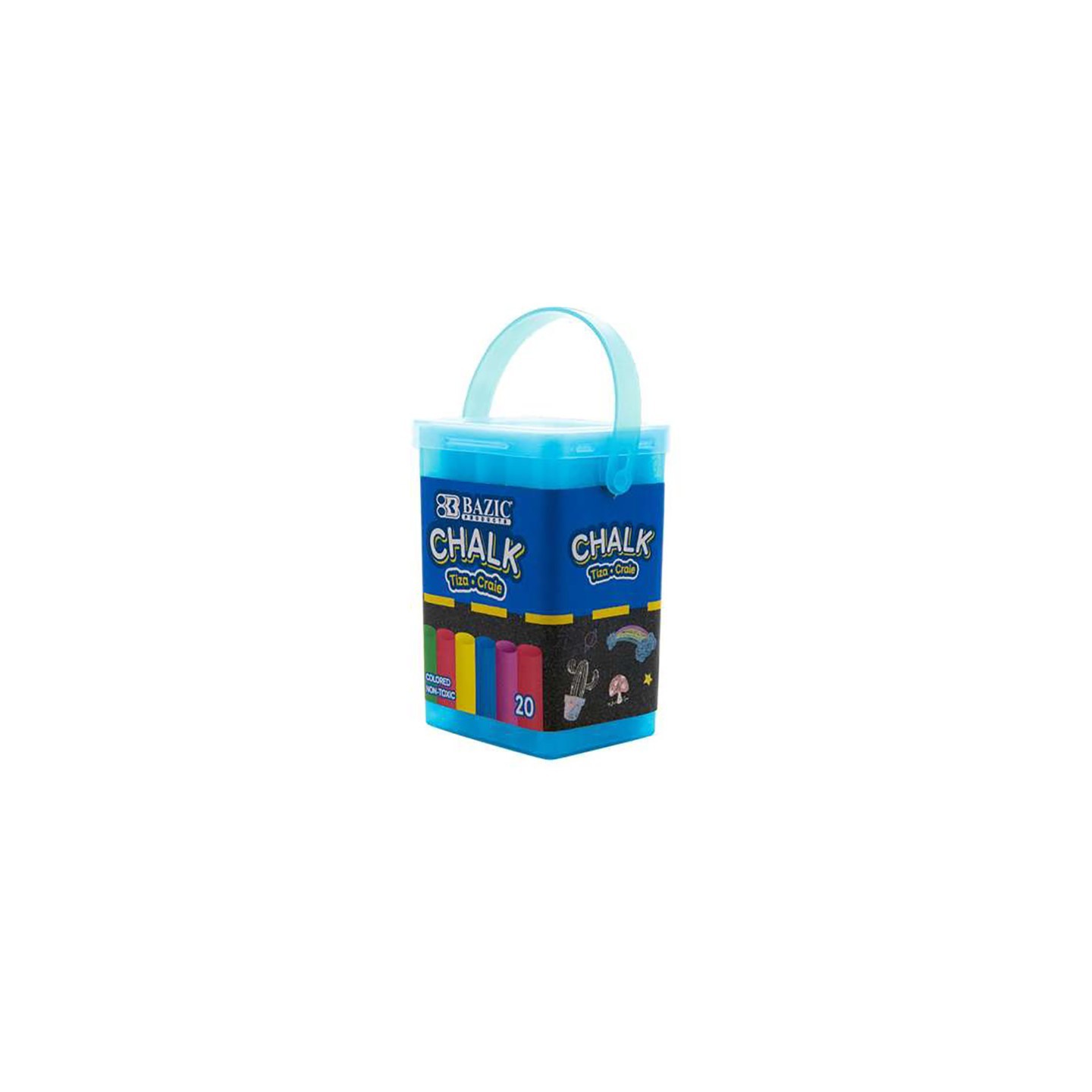 BAZIC Products® Color Chalk, 20/Bucket