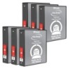BAZIC Products® 3-Ring View Binder with 2 Pockets, 1.5", Black, Pack of 6