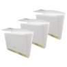 BAZIC Products® Translucent 13-Pocket Letter Size Poly Expanding File, Pack of 3