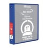 BAZIC Products® 3-Ring View Binder with 2 Pockets, 1", Blue