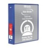 BAZIC Products® 3-Ring View Binder with 2 Pockets, 1.5", Blue
