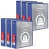 BAZIC Products® 3-Ring View Binder with 2 Pockets, 1.5", Blue, Pack of 6
