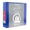 BAZIC Products® Slant D Ring View Binder with 2 Pockets, 3", Blue