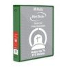 BAZIC Products® 3-Ring View Binder with 2 Pockets, 1", Green