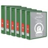 BAZIC Products® 3-Ring View Binder with 2 Pockets, 1", Green, Pack of 6