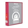 BAZIC Products® 3-Ring View Binder with 2 Pockets, 1", Red