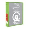 BAZIC Products® 3-Ring View Binder with 2 Pockets, 1", Lime Green
