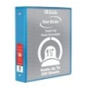 BAZIC Products® 3-Ring View Binder with 2 Pockets, 1.5", Cyan
