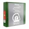 BAZIC Products® Slant D Ring View Binder with 2 Pockets, 2", Green