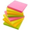 BAZIC Products® Stick On Notes, 3" x 3", Neon, 90 Sheets, Pack of 12