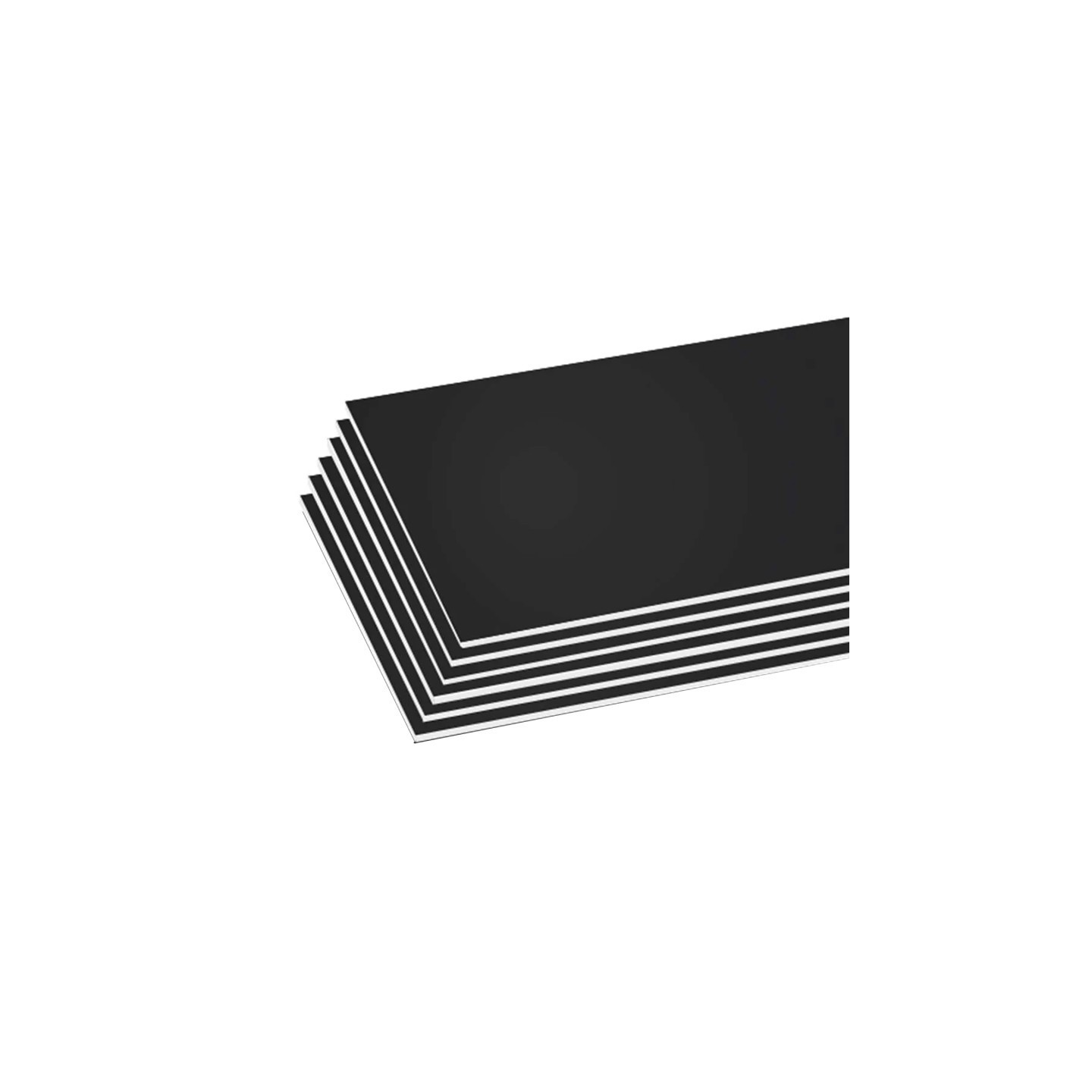 BAZIC Products® Foam Board, Black, 20" x 30", Pack of 6