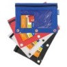 BAZIC Products® 3-Ring Pencil Pouch with Clear Window, Assorted, 1 Pouch