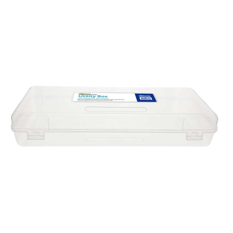 BAZIC Products® Multipurpose Ruler-Length Utility Box, Clear