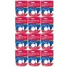 BAZIC Products® Transparent Tape with Dispenser, 3/4" x 1296", Pack of 12