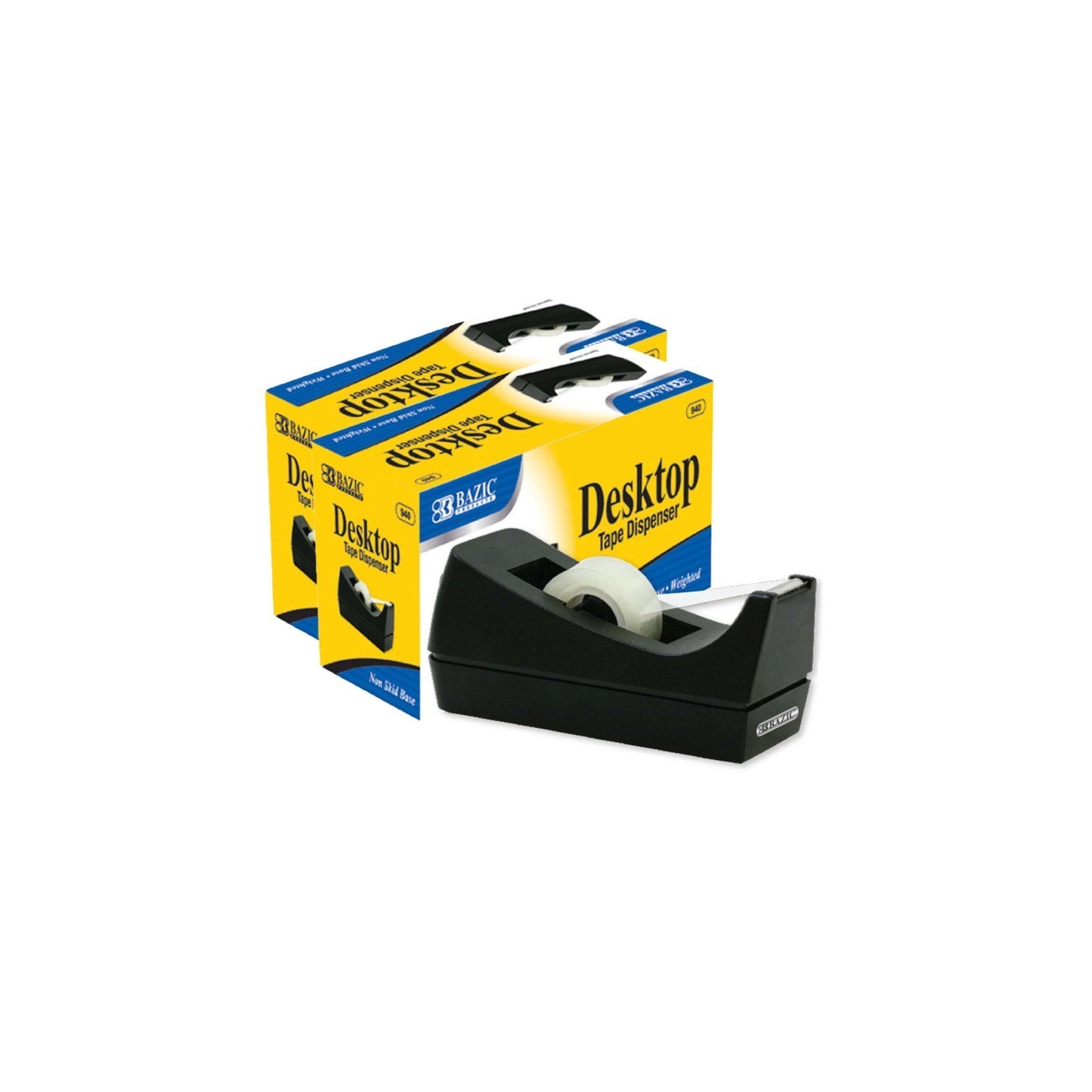 BAZIC Products® Desktop Tape Dispenser, Pack of 12