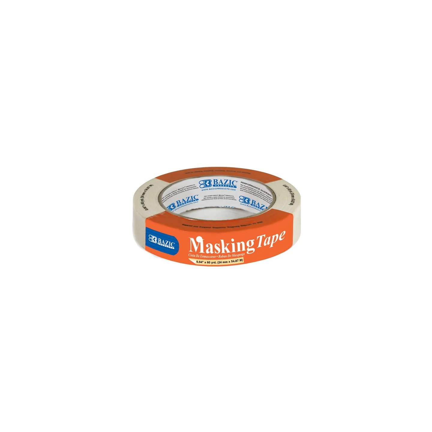 BAZIC Products® General Purpose Masking Tape, 0.94" x 2160" (60 Yards)