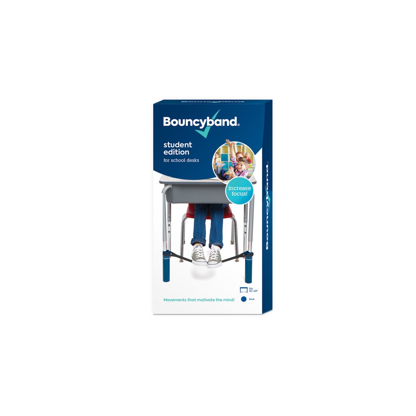 Bouncyband® Chair Band for School Desks, Blue