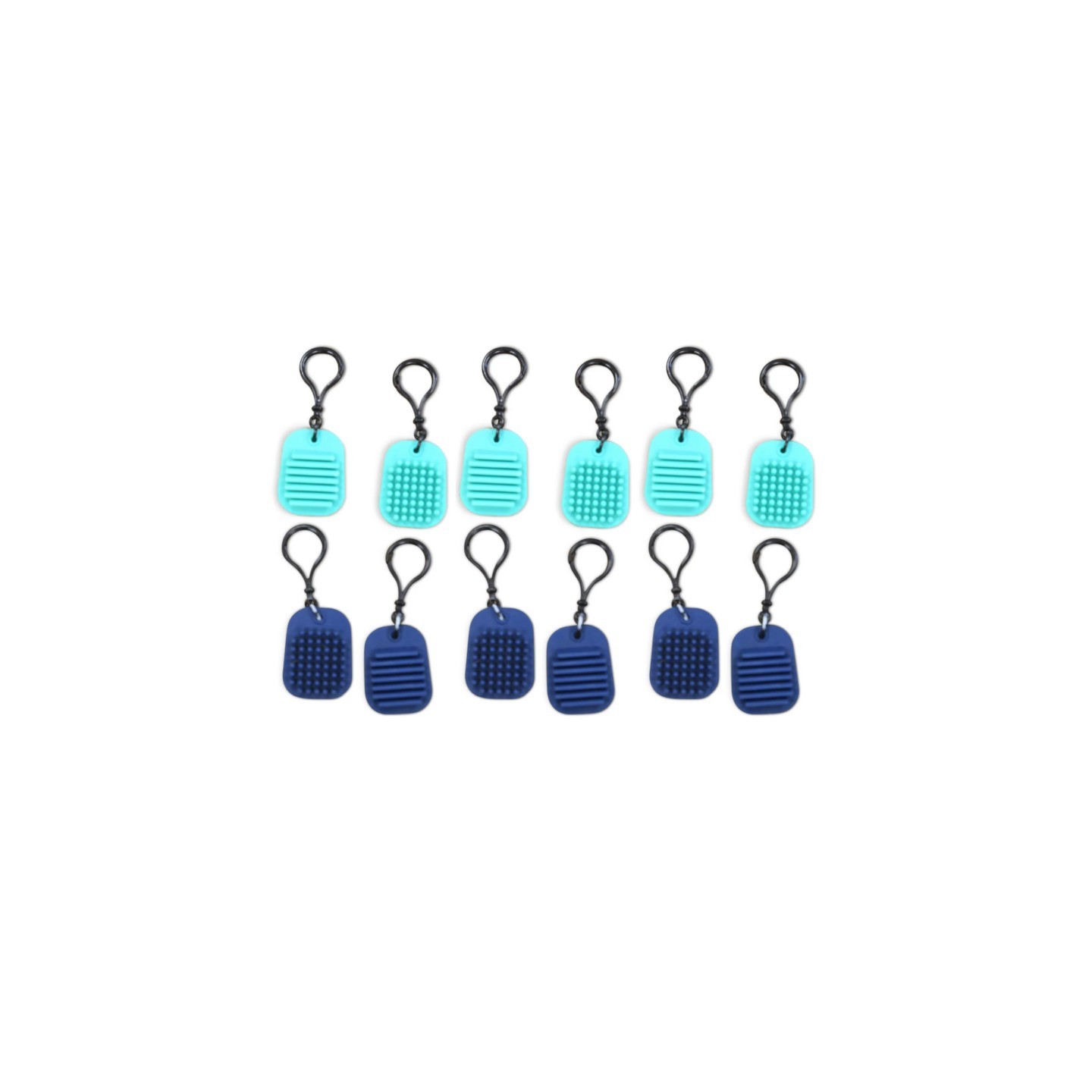 Bouncyband® Calming Clips Fidget Toy Keychain, Pack of 12