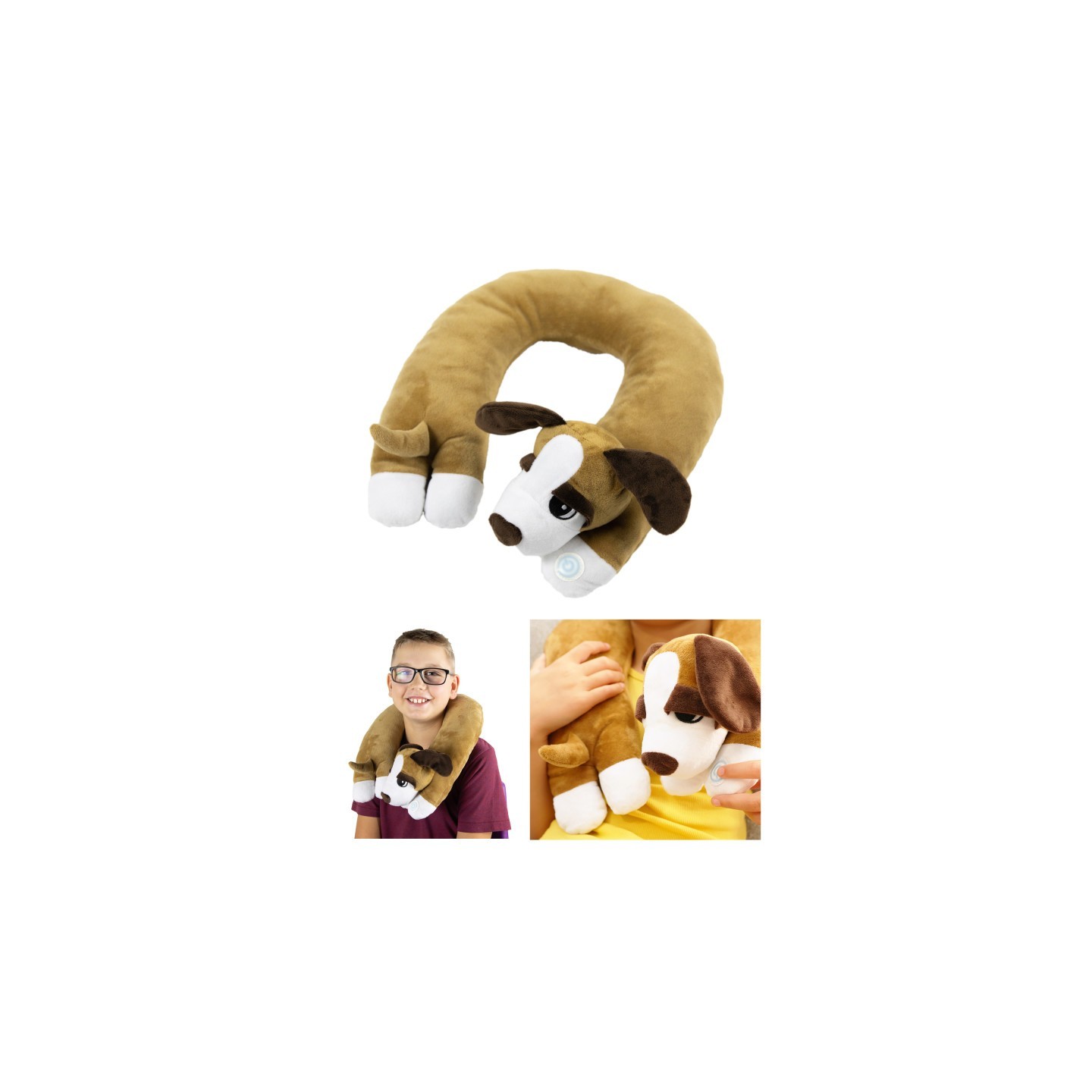 Bouncyband® Sensory Vibrating Neck Pillow - Puppy
