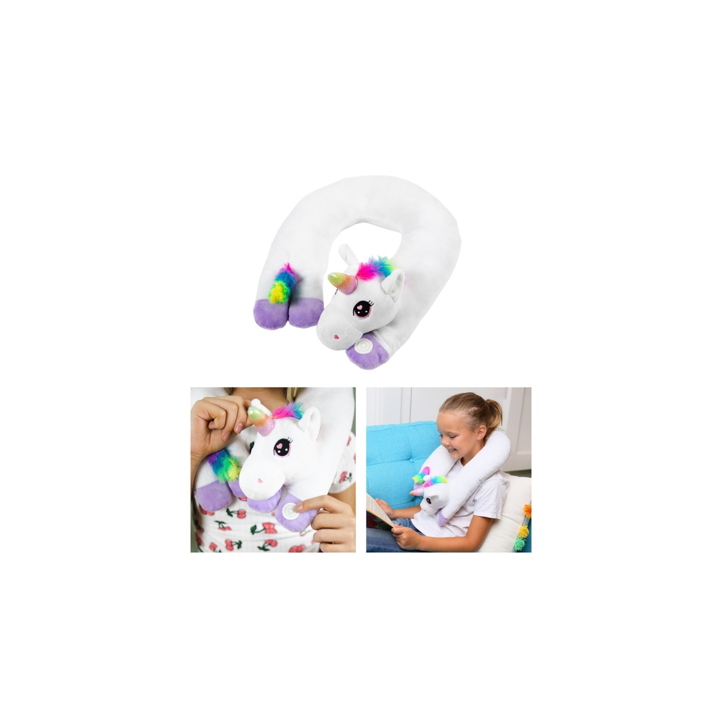Bouncyband® Sensory Vibrating Neck Pillow - Unicorn