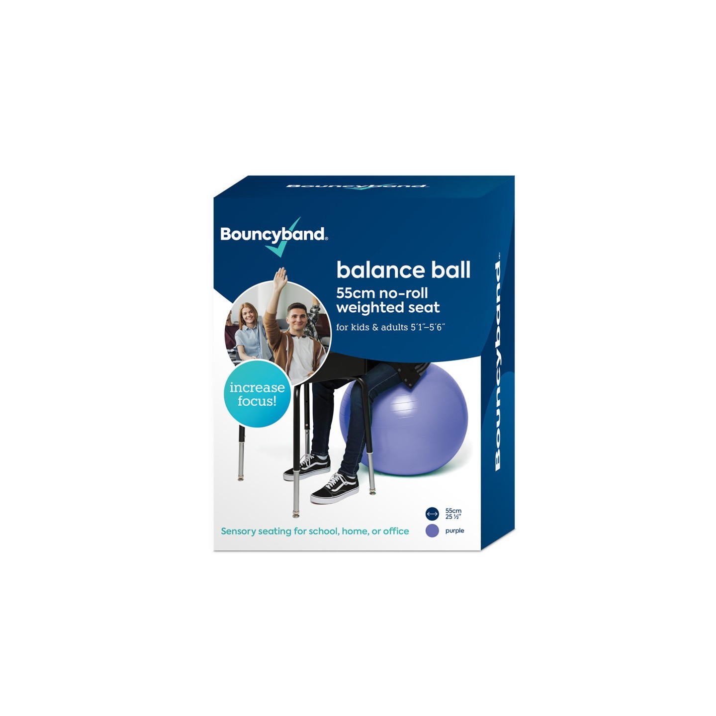 Bouncyband® Balance Ball, 55cm, Purple
