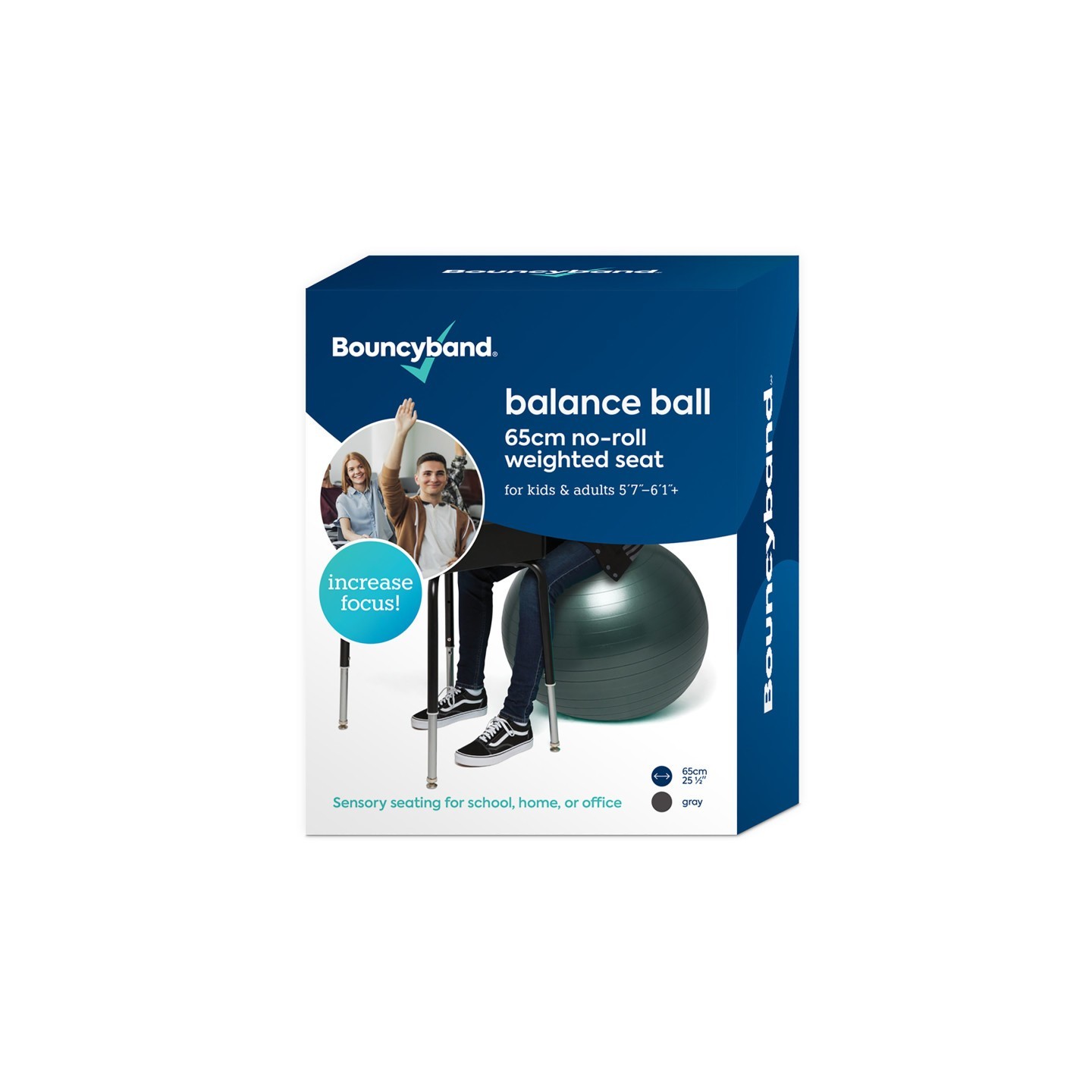 Bouncyband® Balance Ball, 65cm, Dark Gray