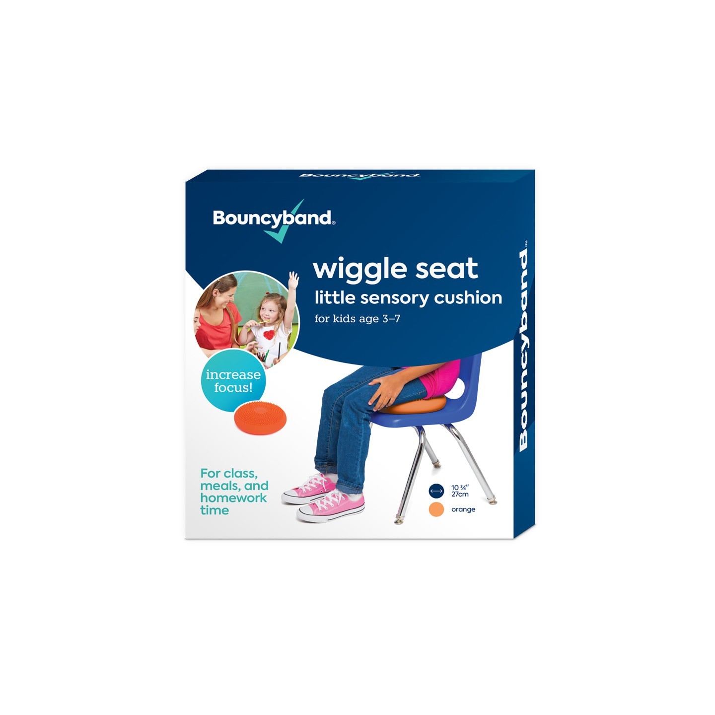 Bouncyband® Little Wiggle Seat Sensory Cushion, Orange