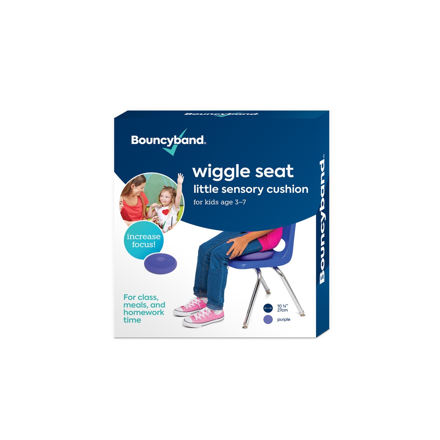 Bouncyband® Little Wiggle Seat Sensory Cushion, Purple