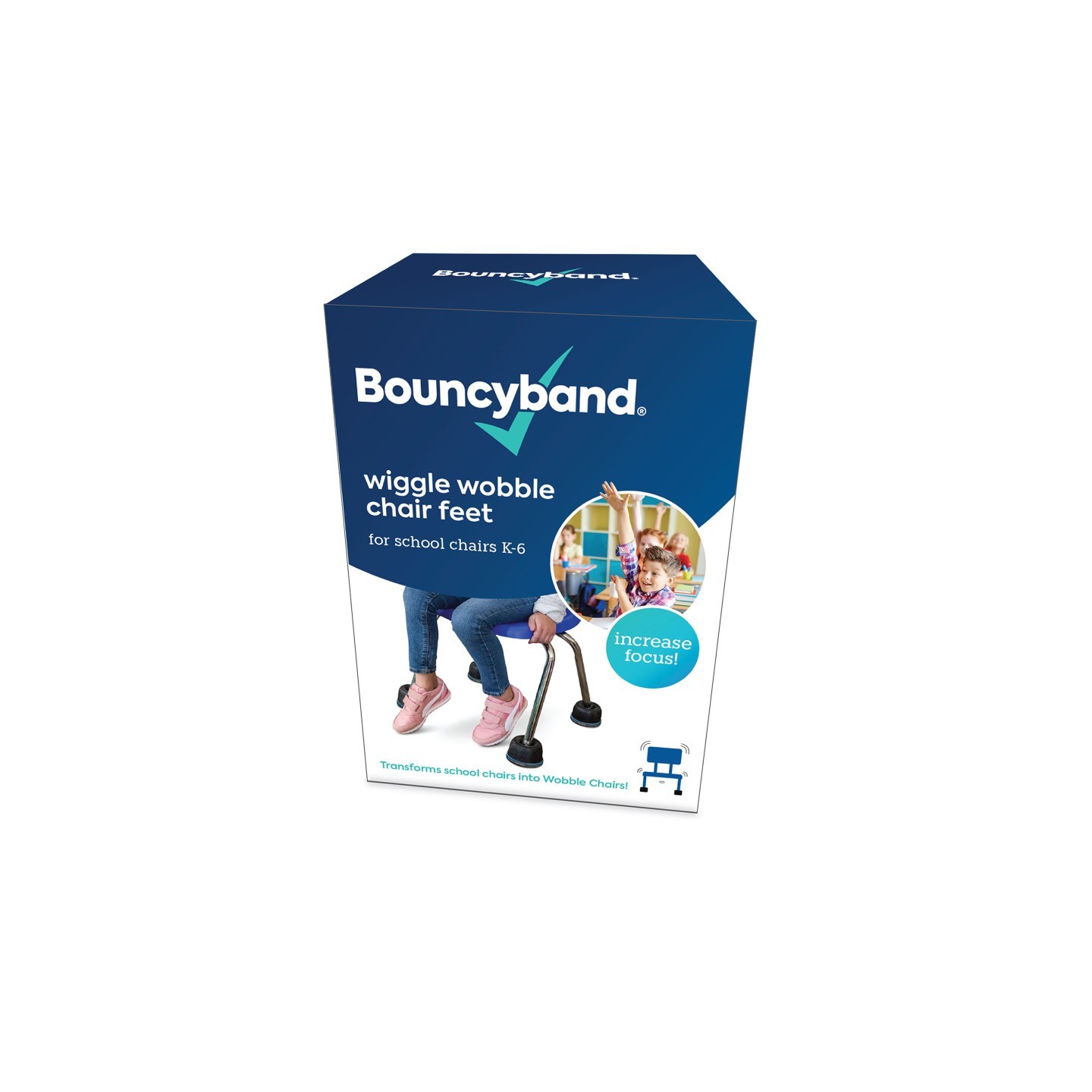 Bouncyband® Wiggle Wobble Chair Feet, Set of 4