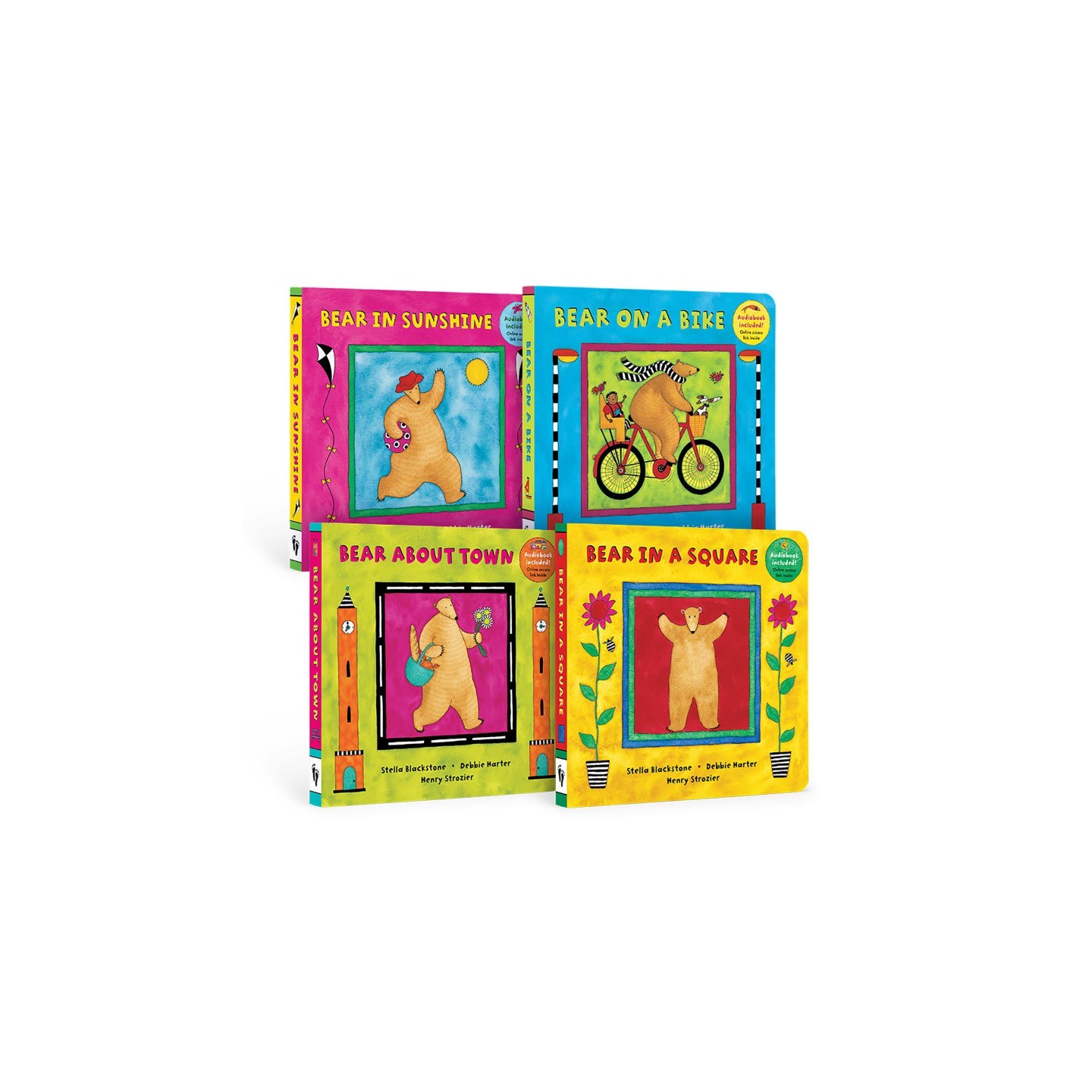 Barefoot Books PreK Bear Series Board Book Bundle, Set of 4