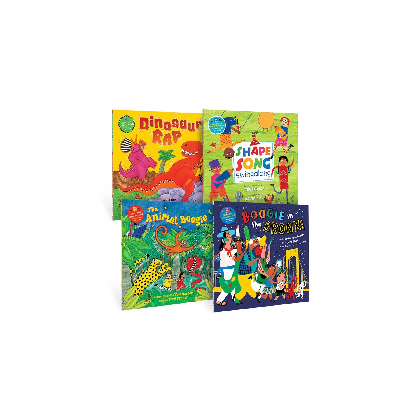 Barefoot Books PreK Boogie Time Singalongs Book Bundle, Set of 4