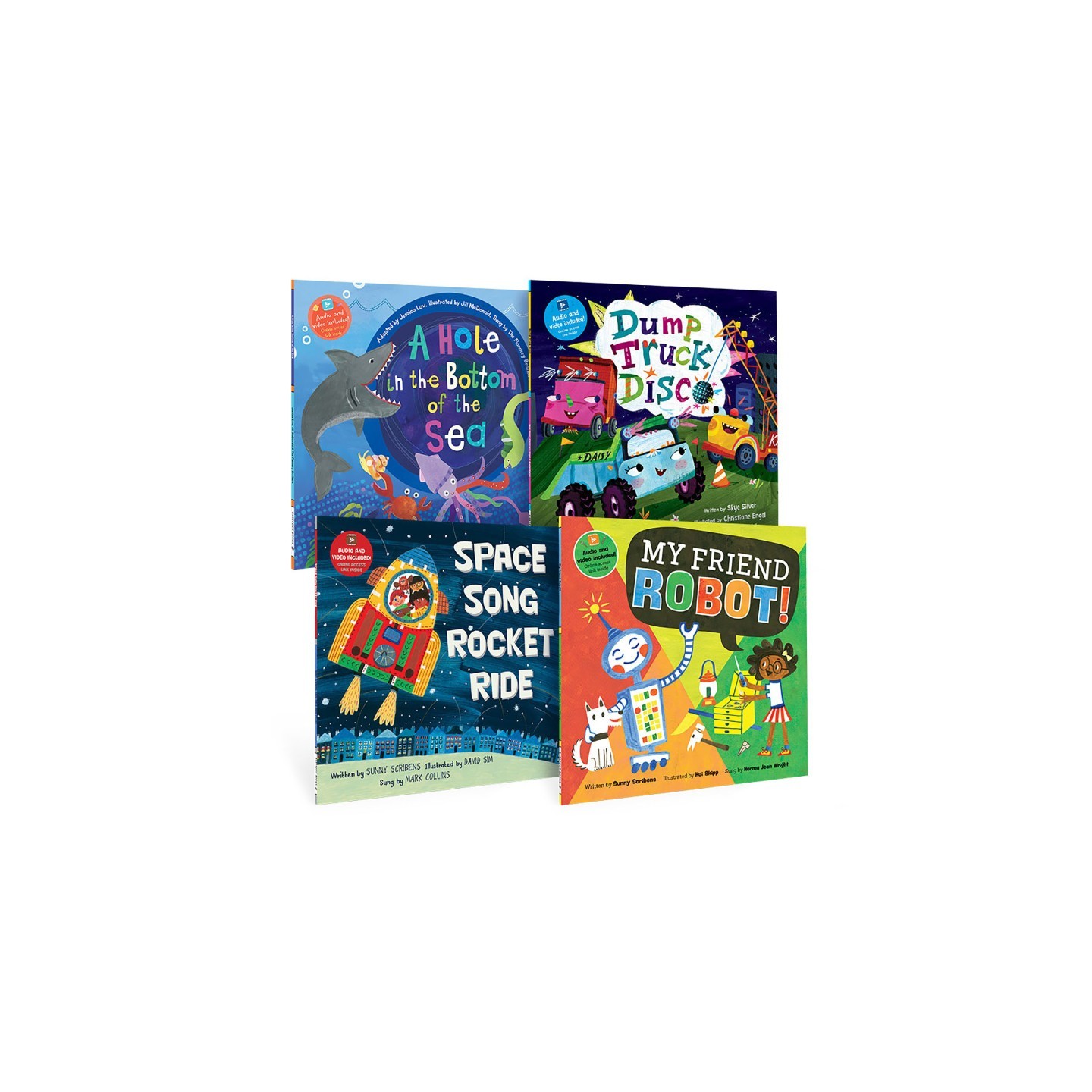 Barefoot Books Kindergarten STEAM Singalongs Book Bundle, Set of 4