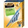 BIC® Round Stic® Xtra Life Ball Pen, Blue, Pack of 60