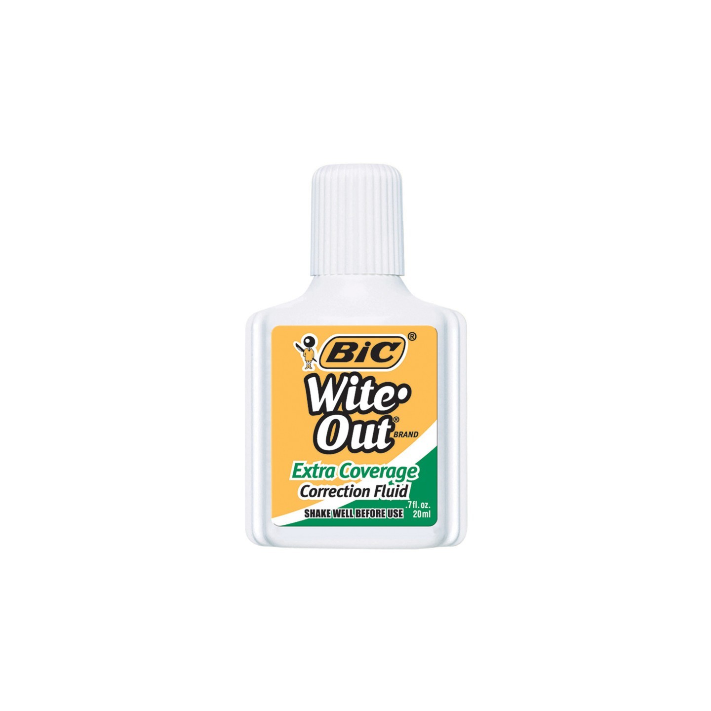 BIC® Wite Out® Correction Fluid, Extra Coverage