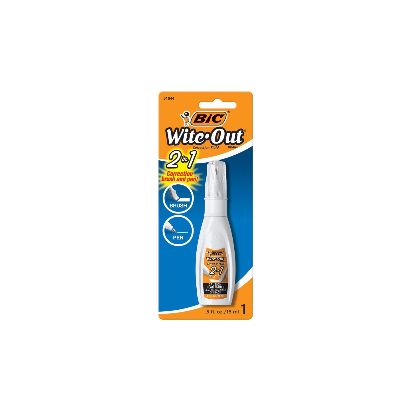 BIC® Wite Out® 2 in 1 Correction Fluid