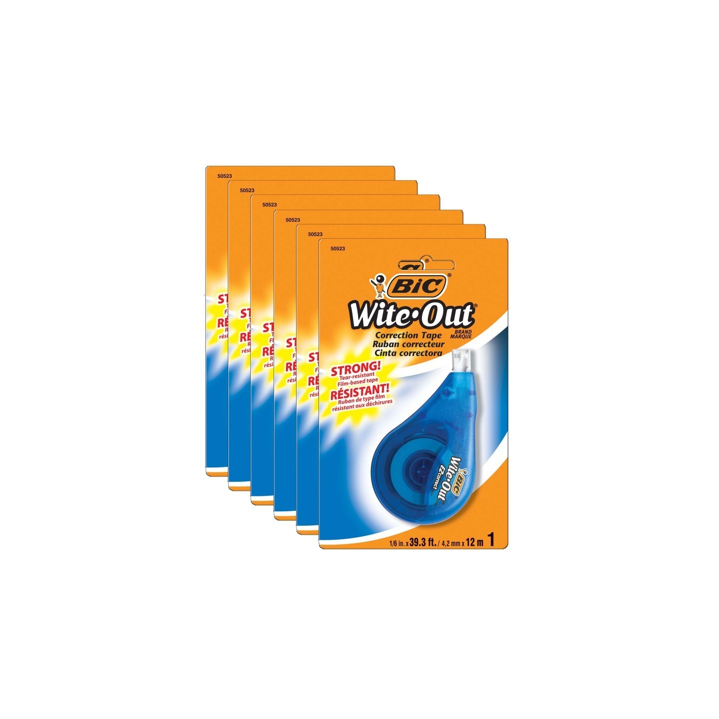 BIC® Wite-Out® EZ Correct® Correction Tape, Pack of 6